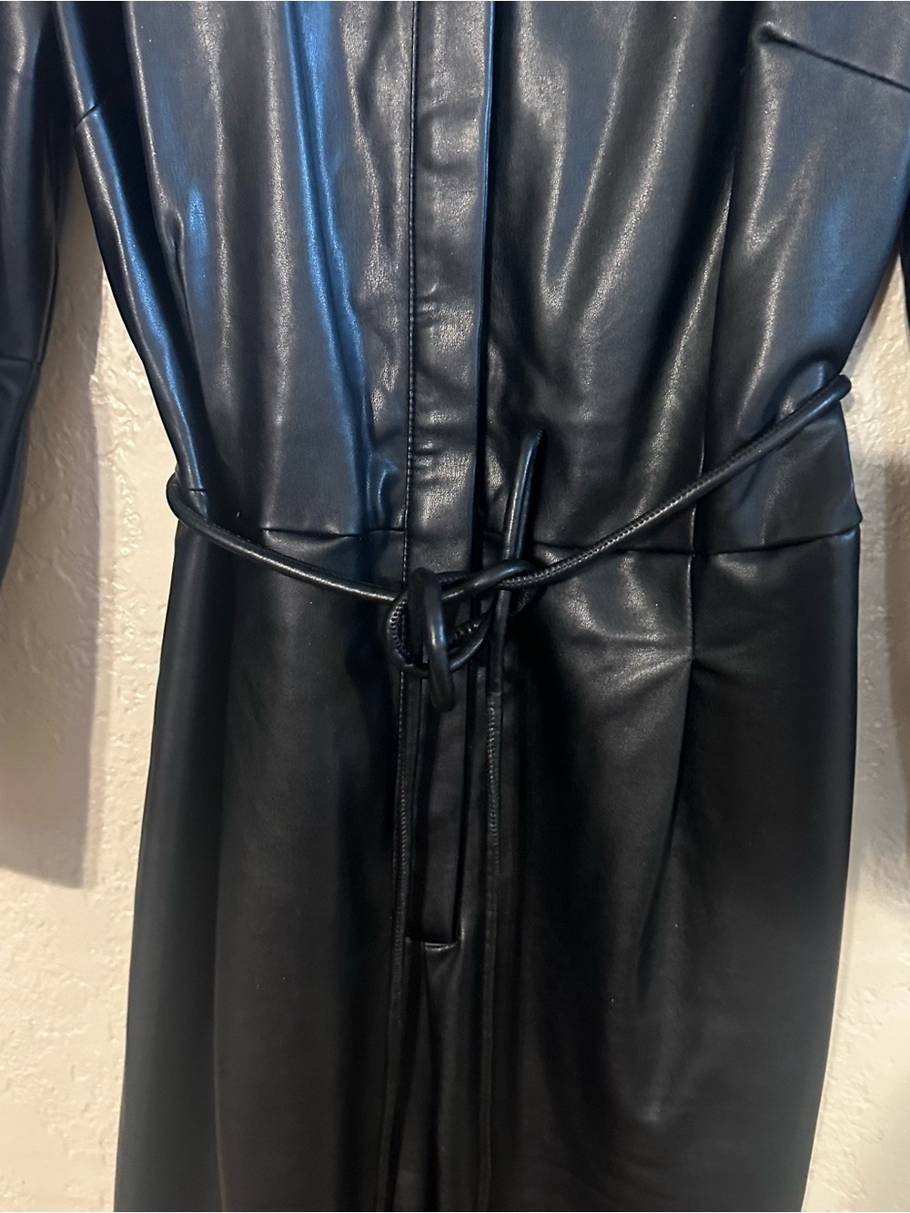 ELOQUII Black Faux Leather Jumpsuit 🖤 - Picture 4 of 4